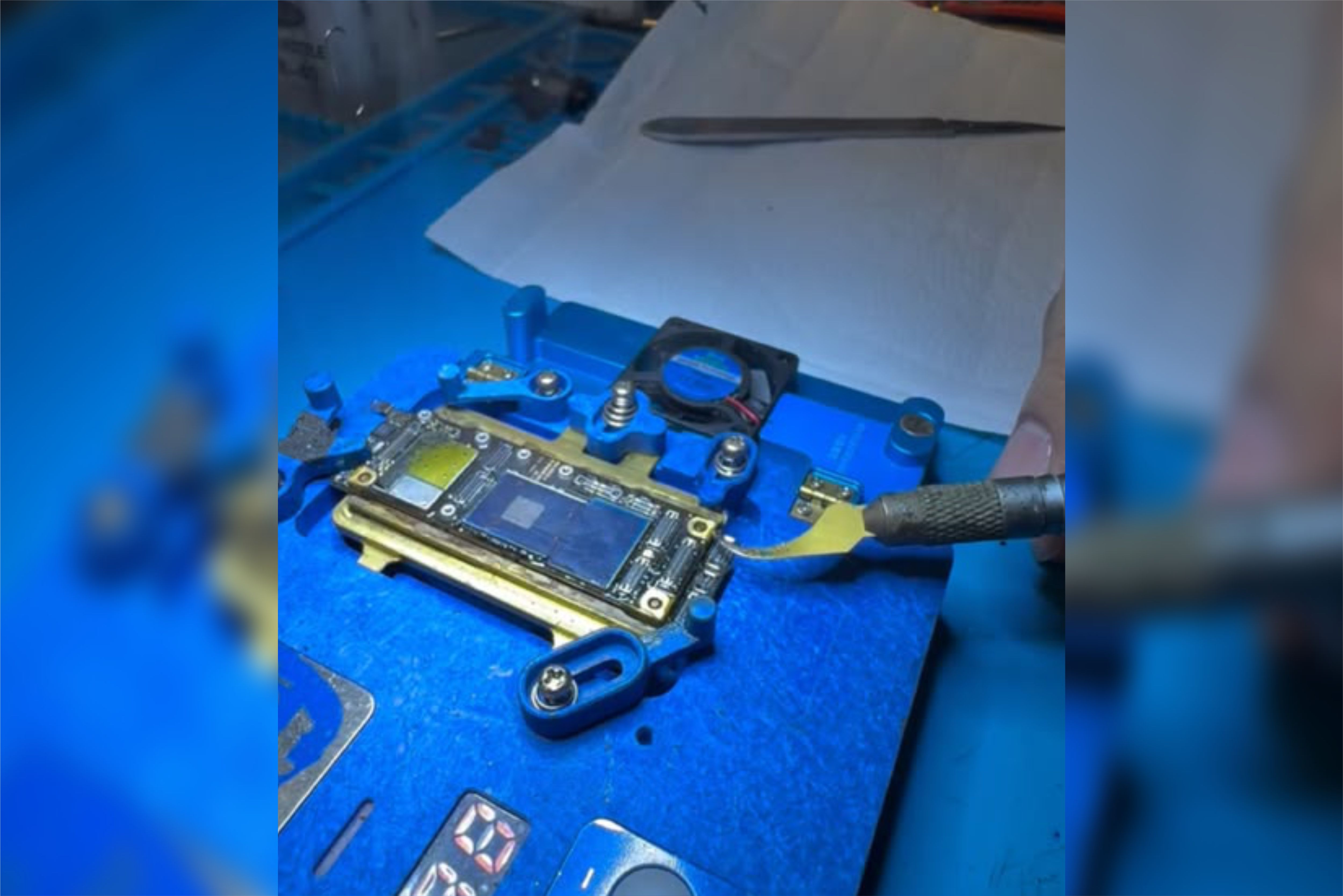 Placa eletrônica de smartphone